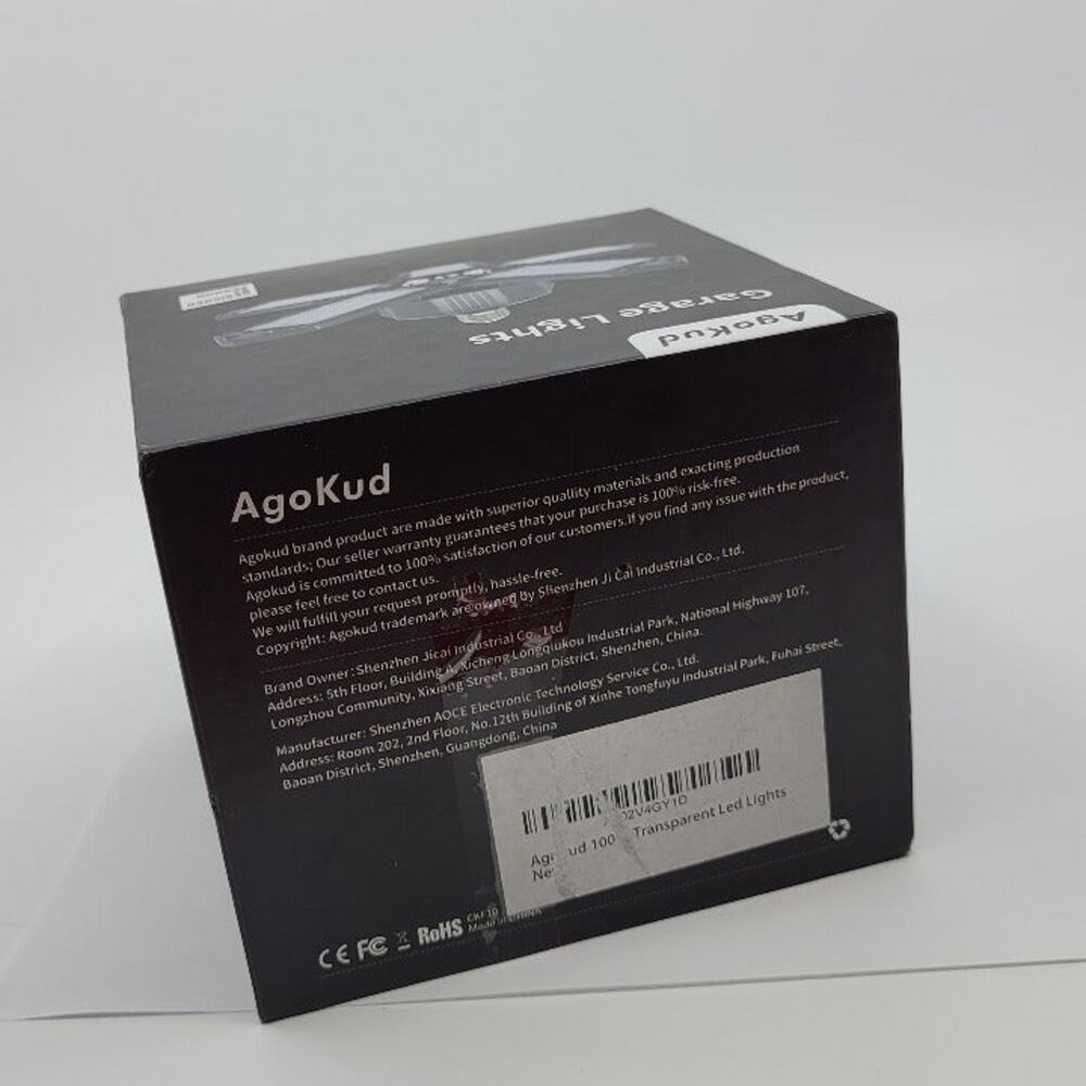 Agokud 100 Transparent Led Garage Lights. 5 adjustable panels. New, open box. - Picture 2 of 10